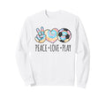 Tie Dye Soccer Teen Peace Love Sweatshirt - Custom Art Print for Adults - T-Shirt, Sweatshirt, Hoodie