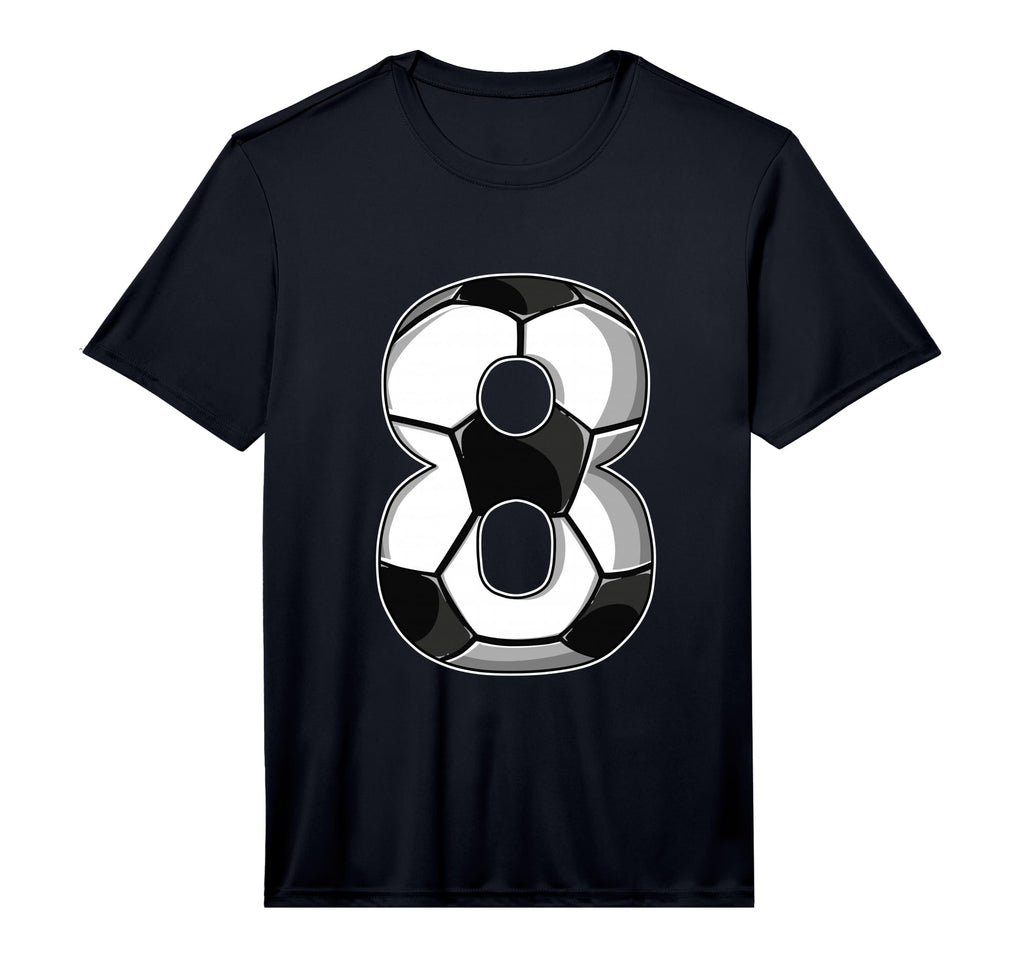 8Th Birthday Soccer Performance T-Shirt - Custom Art Print for Adults - T-Shirt, Sweatshirt, Hoodie