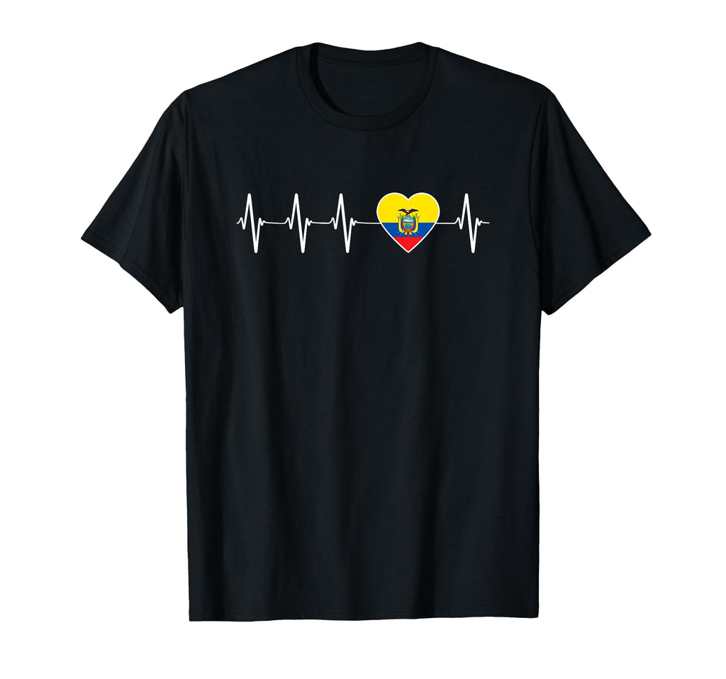 Ecuadorian Heartbeat I Love T-Shirt - Casual Everyday Wear for Adults - T-Shirt, Sweatshirt, Hoodie