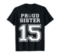 Custom Proud Football Sister T-Shirt - Casual Everyday Wear Men Women - T-Shirt, Sweatshirt, Hoodie