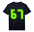 Green Sport Team Number 67 Performance T-Shirt - Novelty Apparel Unisex - T-Shirt, Sweatshirt, Hoodie