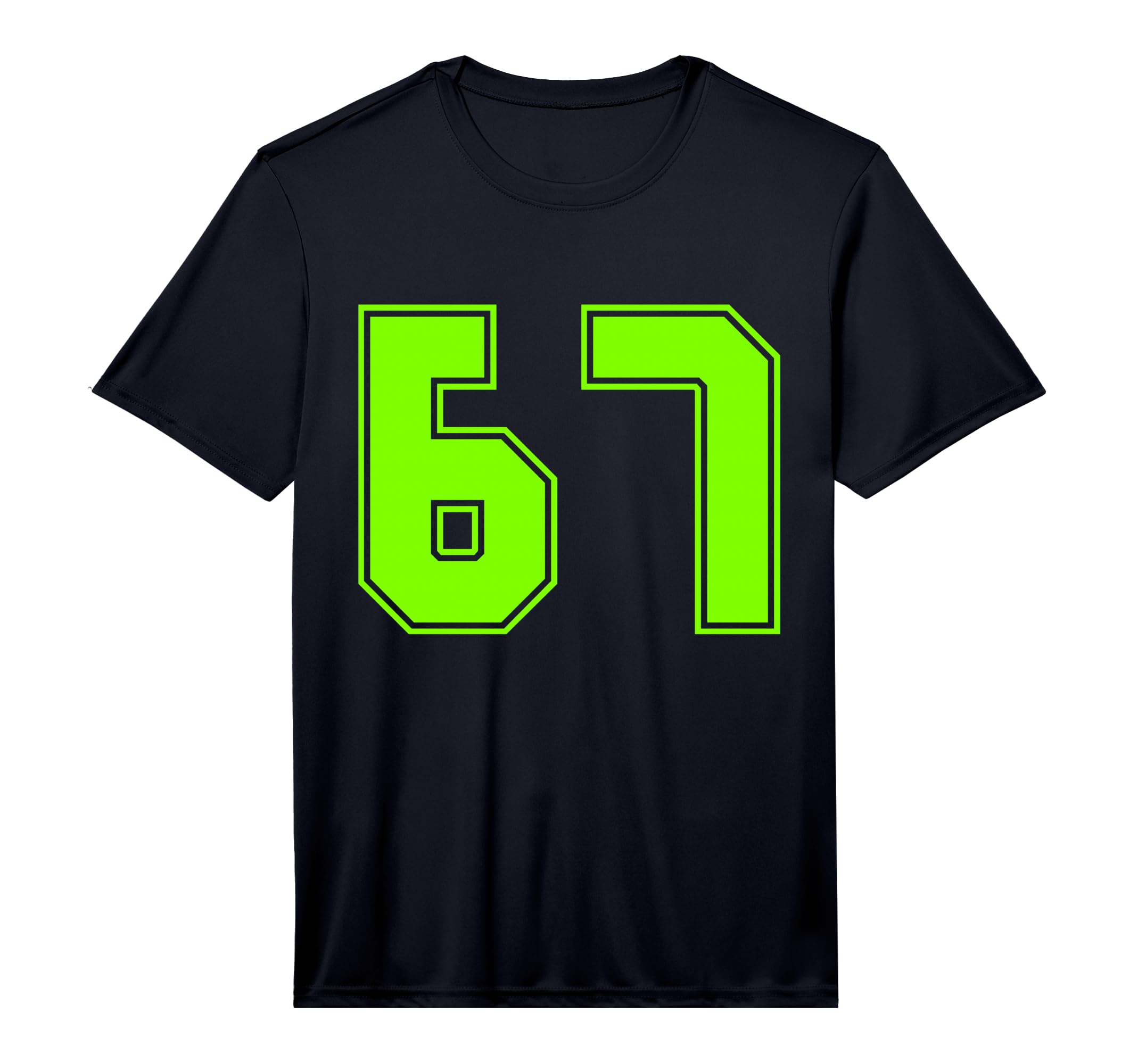 Green Sport Team Number 67 Performance T-Shirt - Novelty Apparel Unisex - T-Shirt, Sweatshirt, Hoodie