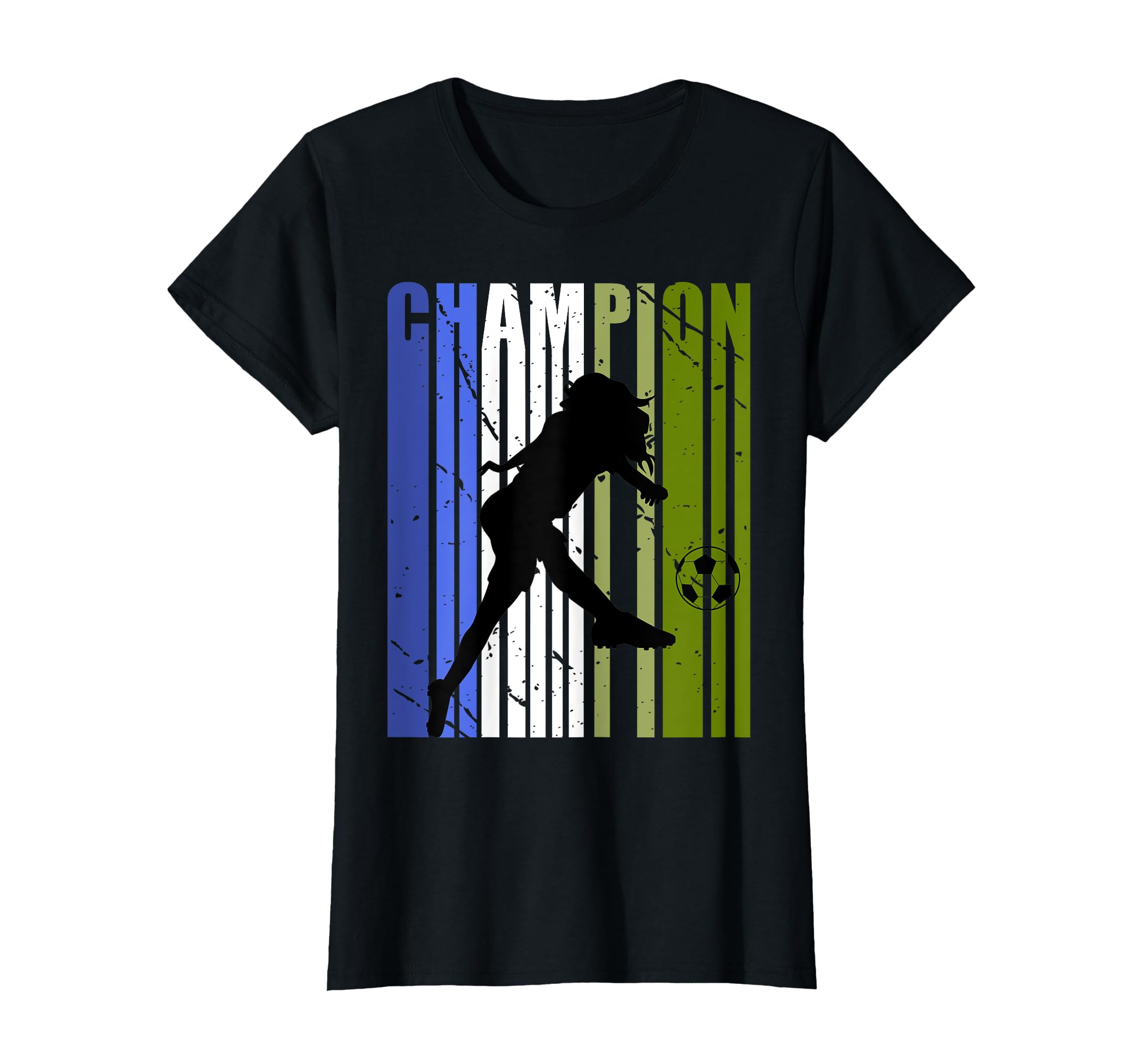 Blue Green Soccer Birthday Football T-Shirt - Unique Graphic Men Women - T-Shirt, Sweatshirt, Hoodie
