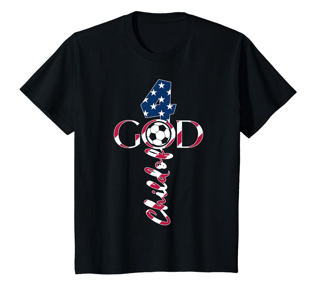 Jesus 4 Years Child God Soccer 4Th Birthday T-Shirt - Trendy Graphic Unisex - T-Shirt, Sweatshirt, Hoodie