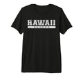 Hawaii Soccer White Text Tri Blend T-Shirt - Trendy Graphic for Adults - T-Shirt, Sweatshirt, Hoodie