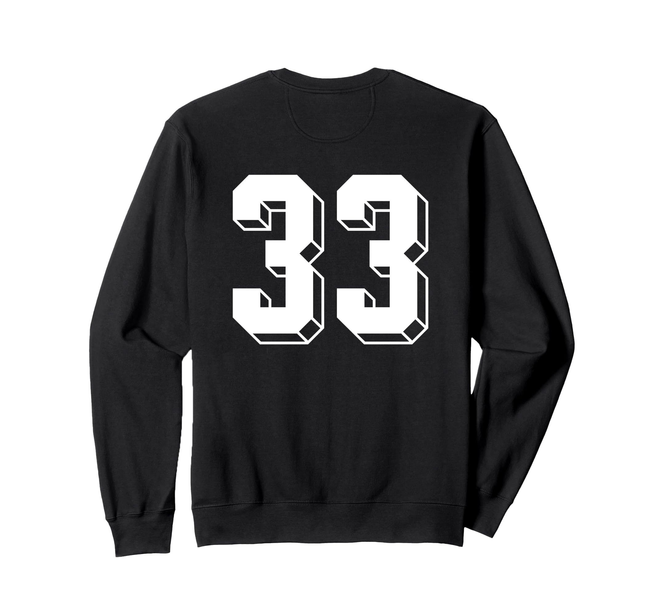 Number 33 Backside 80S 90S Team Jersey Sweatshirt - Unique Graphic Unisex - T-Shirt, Sweatshirt, Hoodie