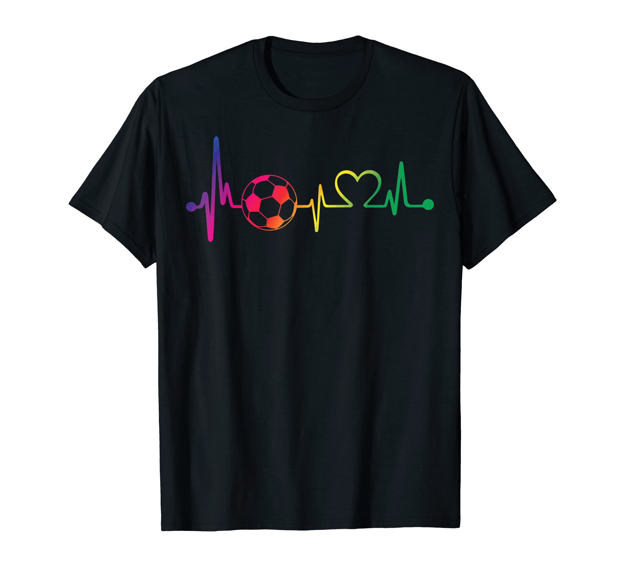 Heartbeat Soccer Fans Soccer Players T-Shirt - Custom Art Print Men Women - T-Shirt, Sweatshirt, Hoodie