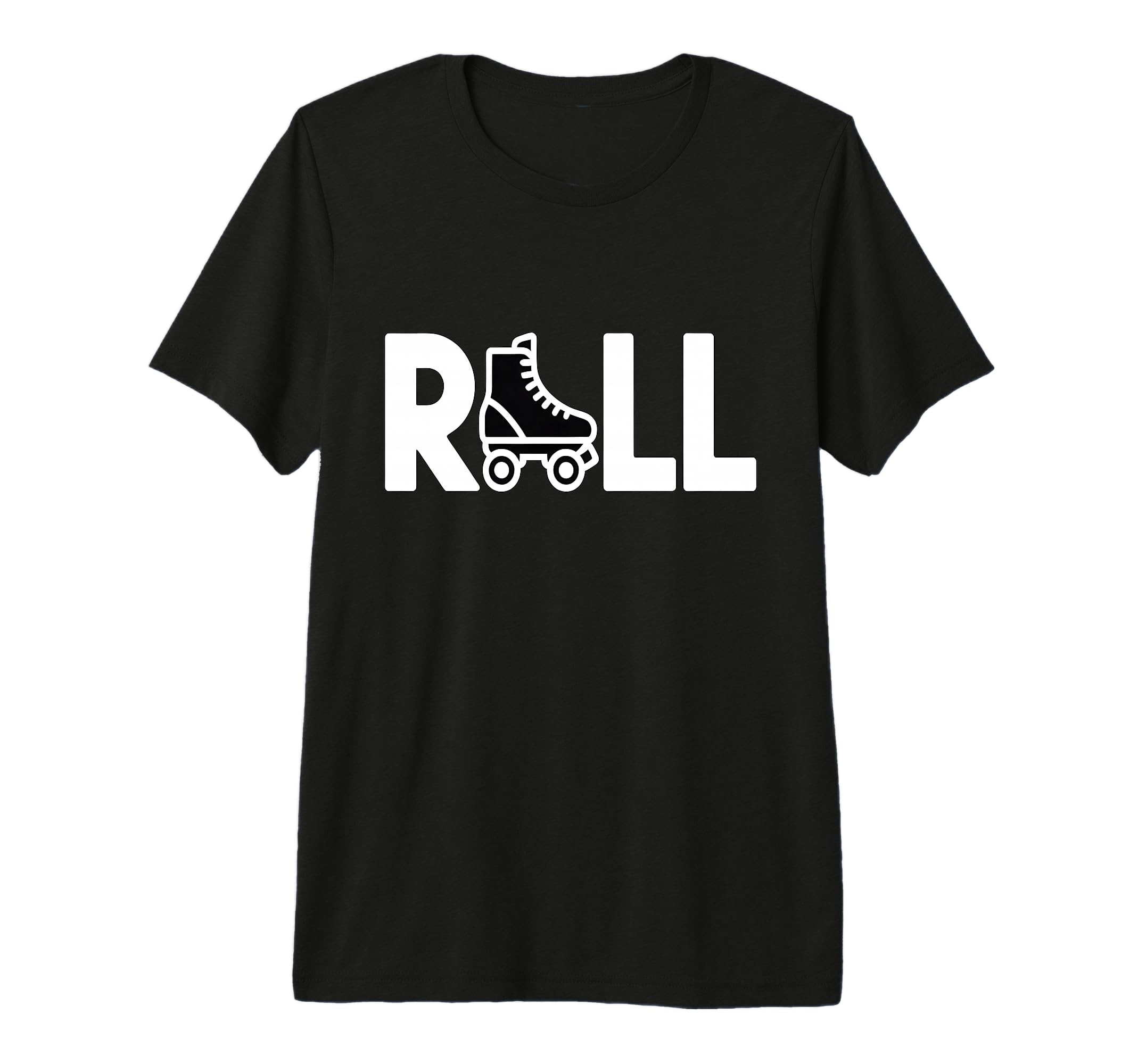 Roller Skates Color Line Art Tri T-Shirt - Casual Everyday Wear Men Women - T-Shirt, Sweatshirt, Hoodie
