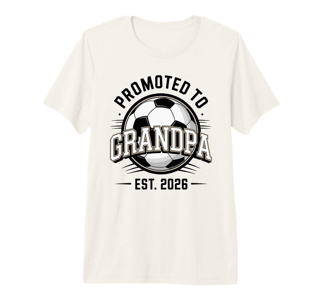 Mens Promoted To Grandpa Est 2026 T-Shirt - Custom Art Print Men Women - T-Shirt, Sweatshirt, Hoodie