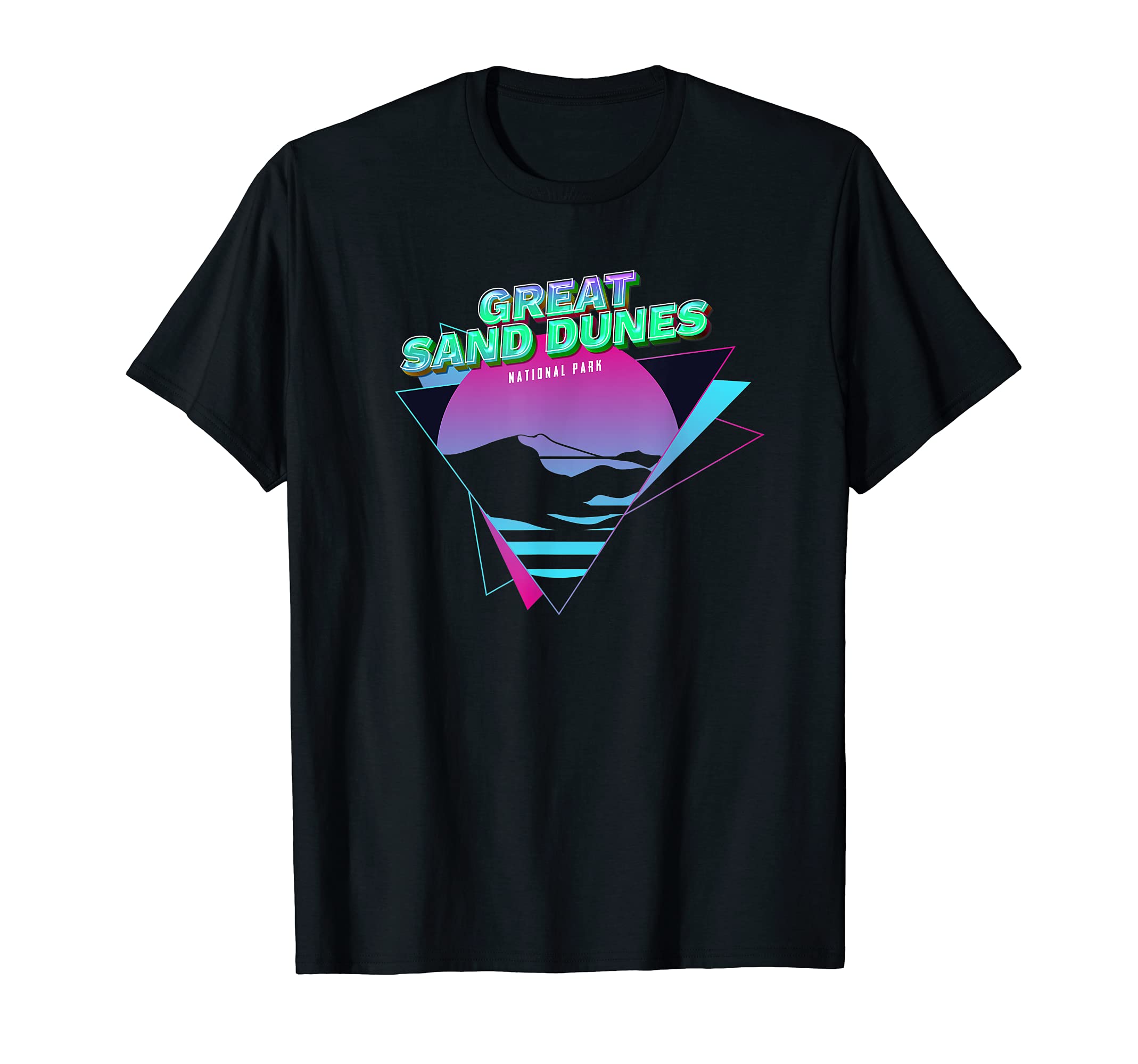 Vaporwave Great Sand Dunes National Park T-Shirt - Custom Art Print Unisex - T-Shirt, Sweatshirt, Hoodie