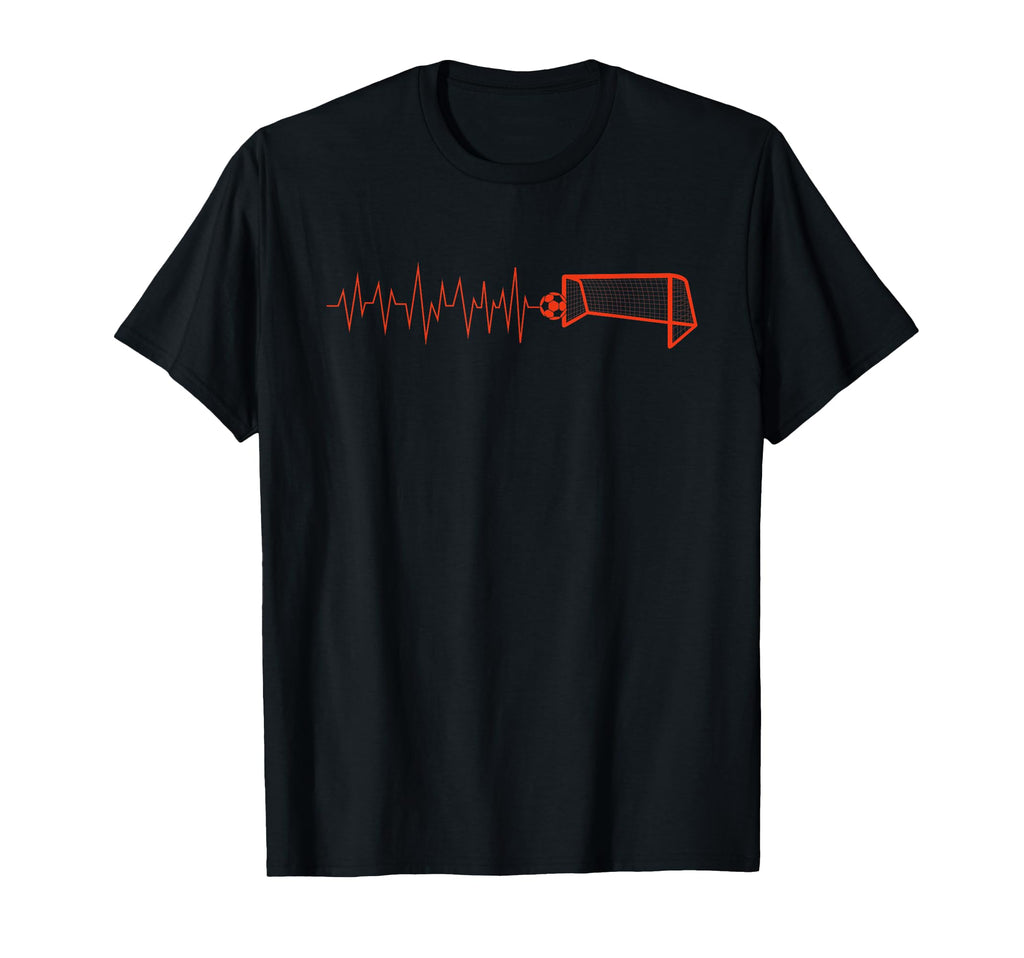 Funny Soccer Heartbeat Ecg Football T-Shirt - Trendy Graphic Men Women - T-Shirt, Sweatshirt, Hoodie