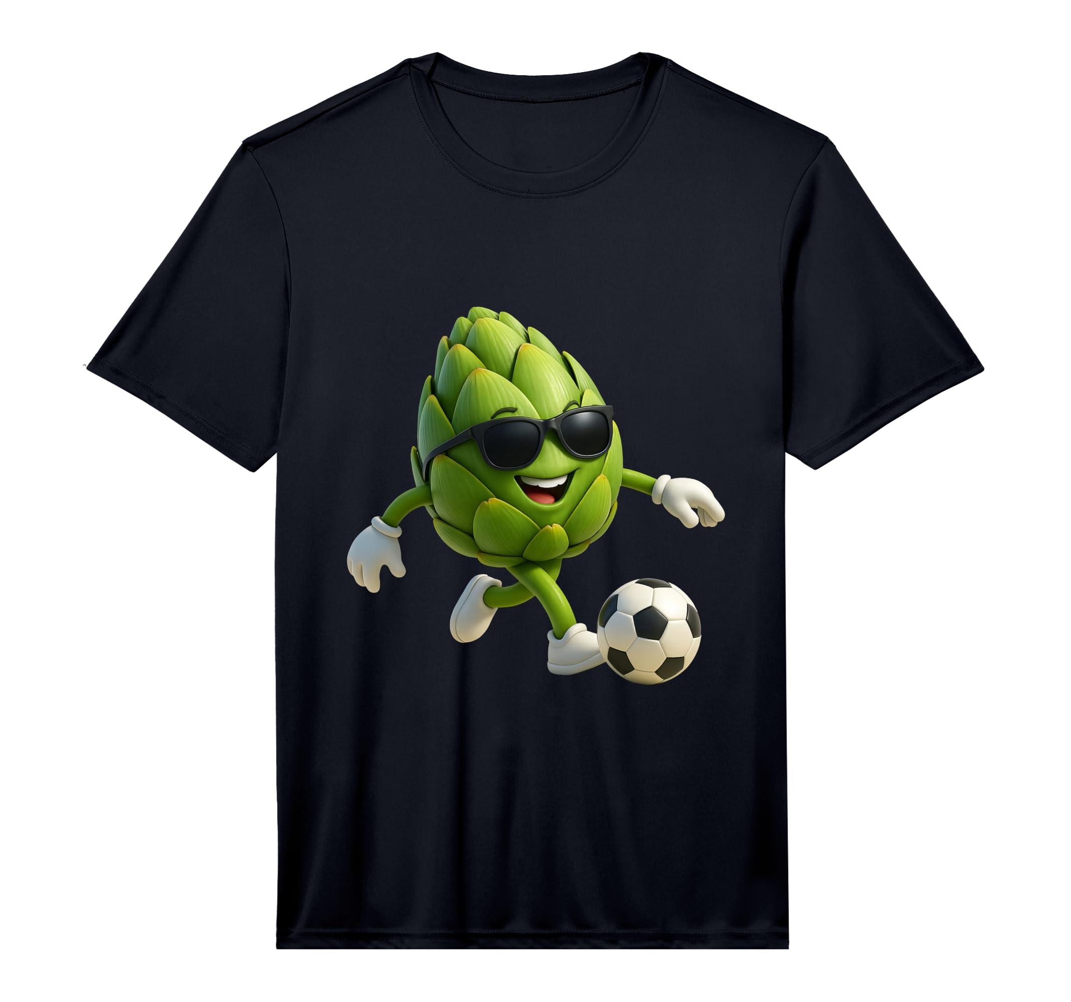 Mens Artichoke Soccer Performance T-Shirt - Custom Art Print Men Women - T-Shirt, Sweatshirt, Hoodie