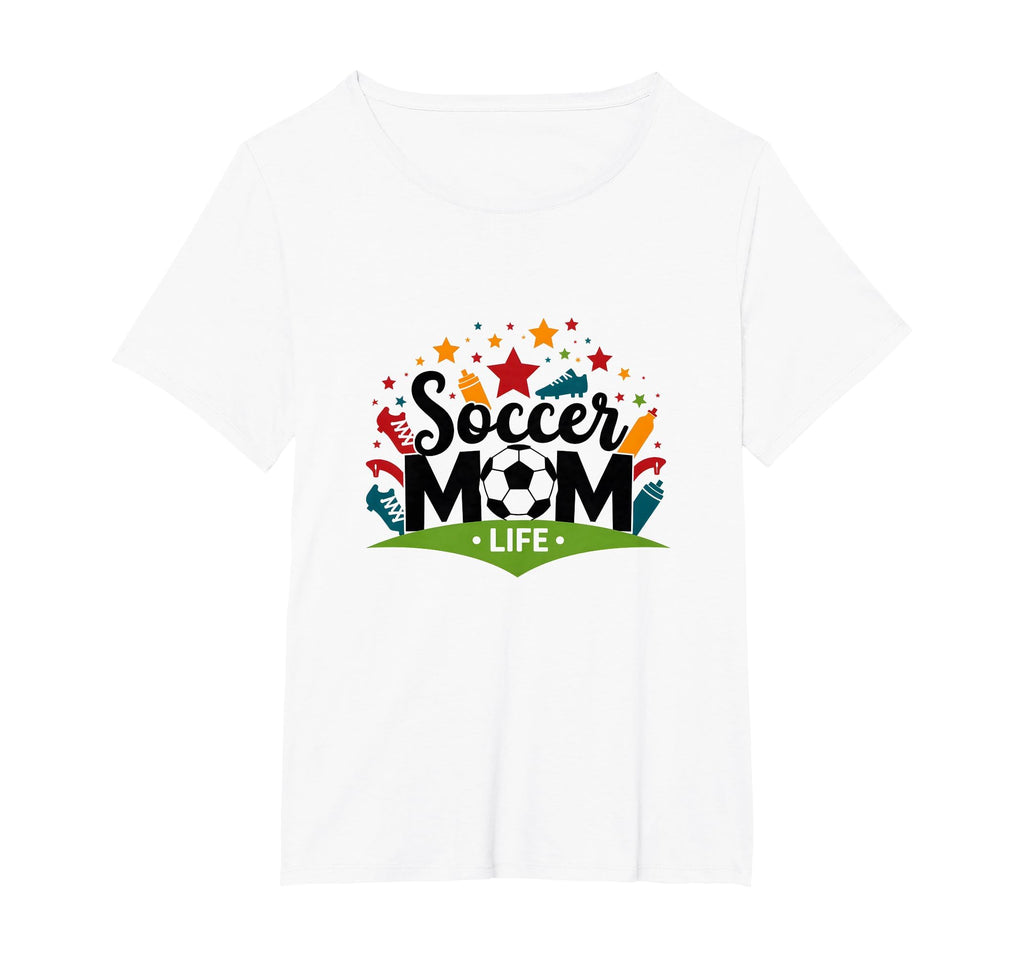 Soccer Mom Life Womens Sports T-Shirt - Aesthetic Graphic for Adults - T-Shirt, Sweatshirt, Hoodie