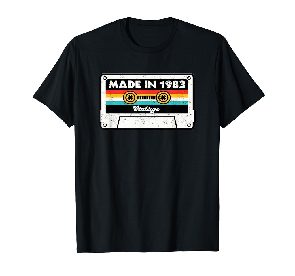 41Th Birthday 1983 Aged Cassette Tape T-Shirt - Minimalist Print Unisex - T-Shirt, Sweatshirt, Hoodie