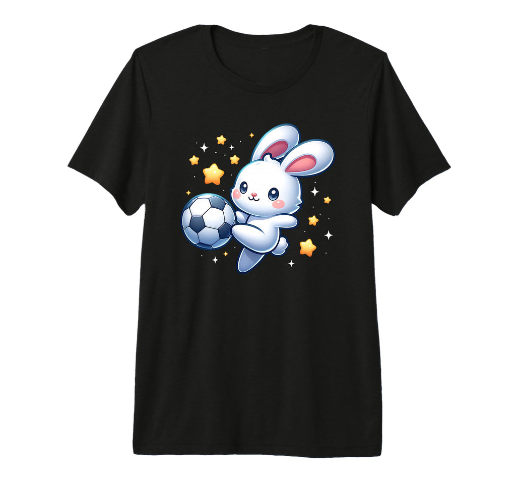 Soccer Player Bunny Rabbit Kicking T-Shirt - Aesthetic Graphic Men Women - T-Shirt, Sweatshirt, Hoodie
