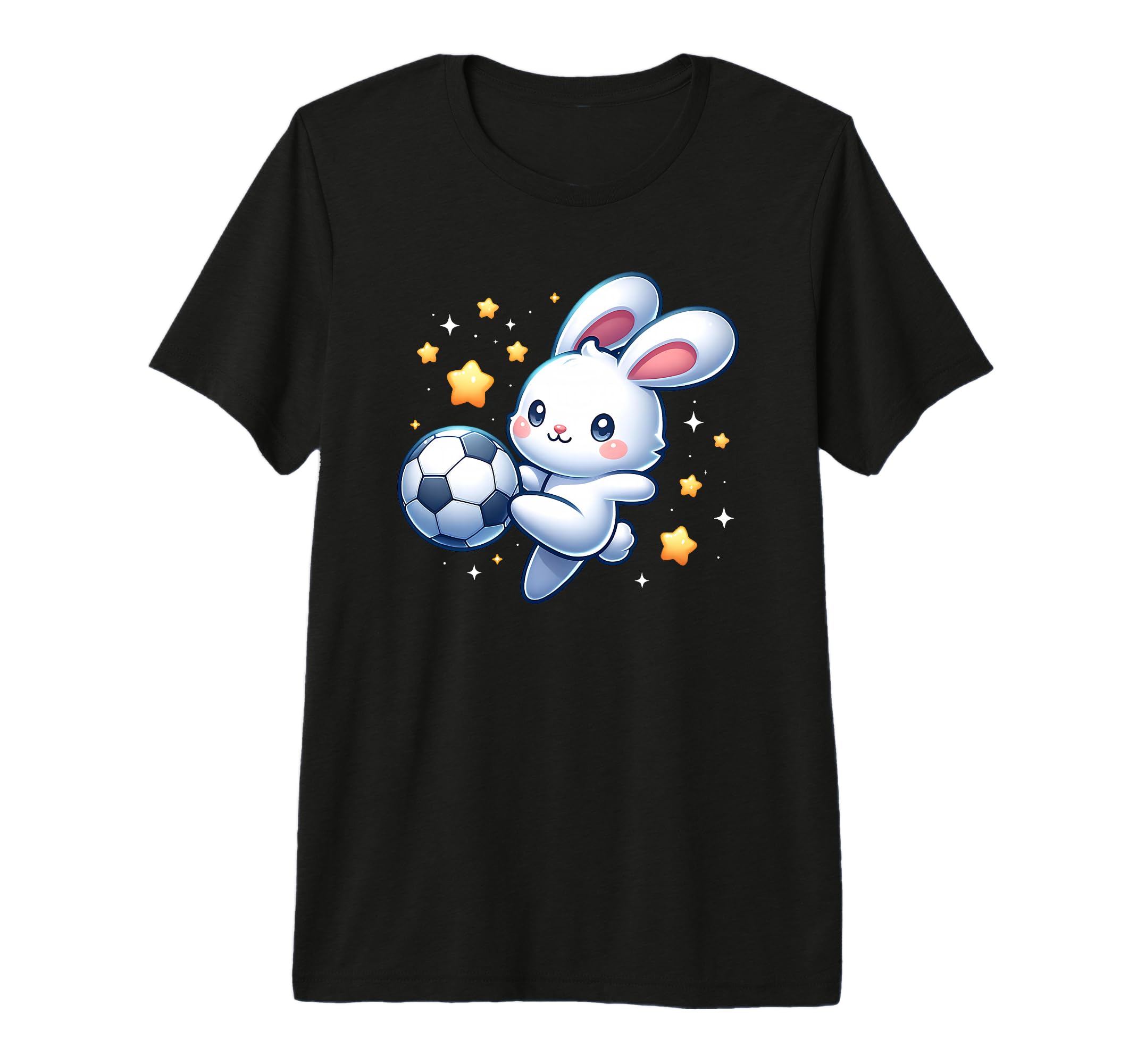 Soccer Player Bunny Rabbit Kicking T-Shirt - Aesthetic Graphic Men Women - T-Shirt, Sweatshirt, Hoodie