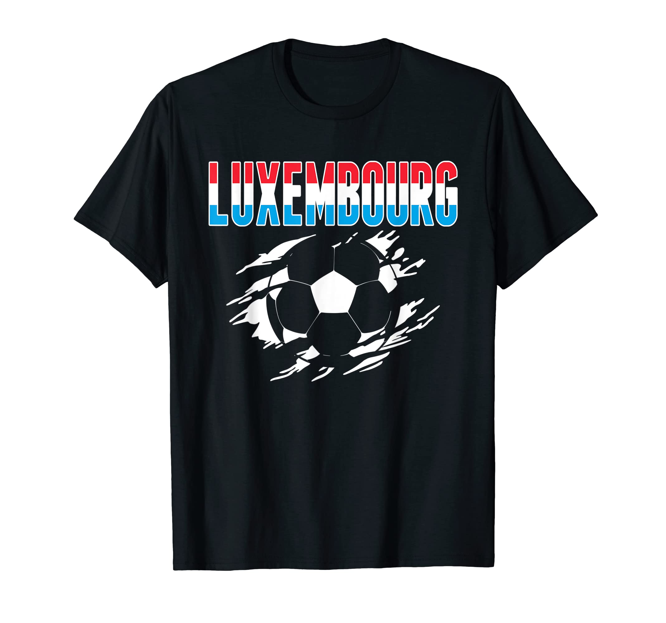 Luxembourg Soccer Lovers Jersey T-Shirt - Fun Novelty Design for Adults - T-Shirt, Sweatshirt, Hoodie