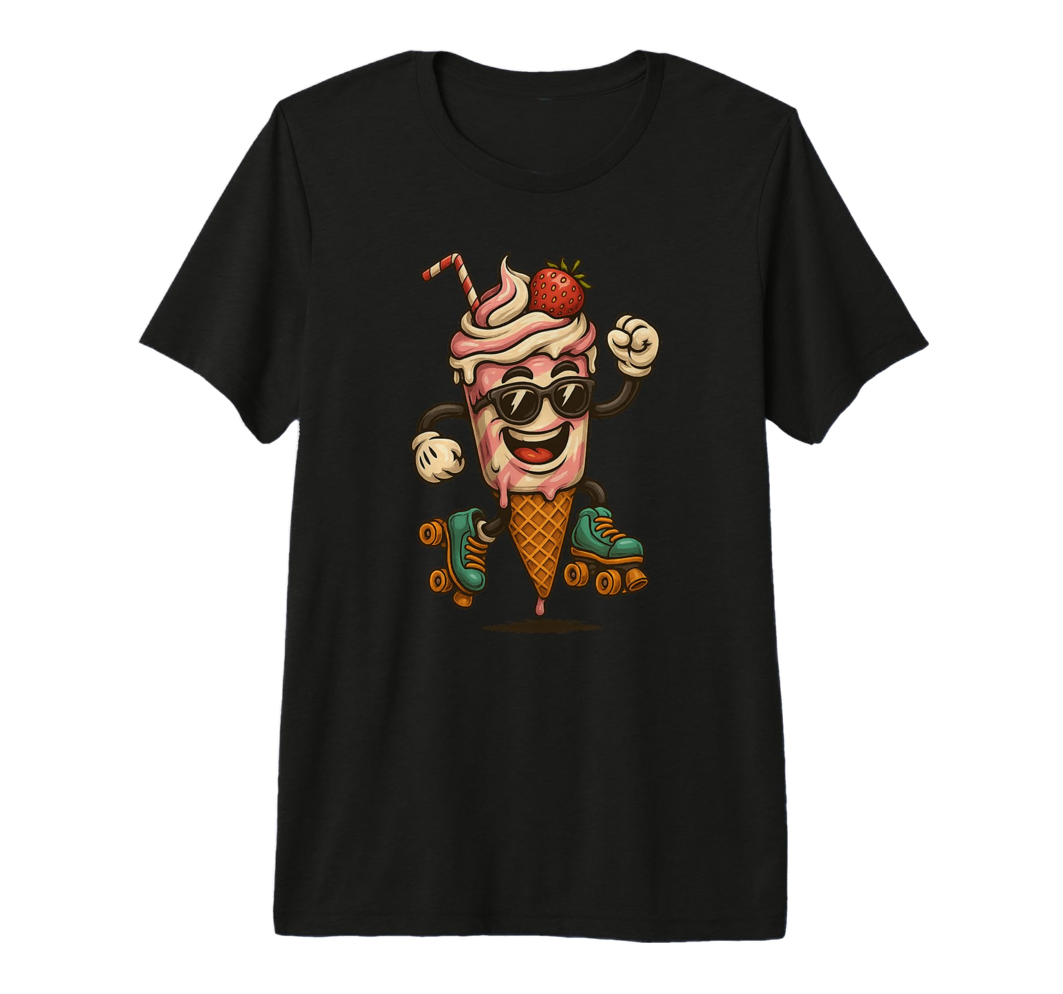 Funny Ice Cream Costume Skate Shoes T-Shirt - Streetwear Style Men Women - T-Shirt, Sweatshirt, Hoodie