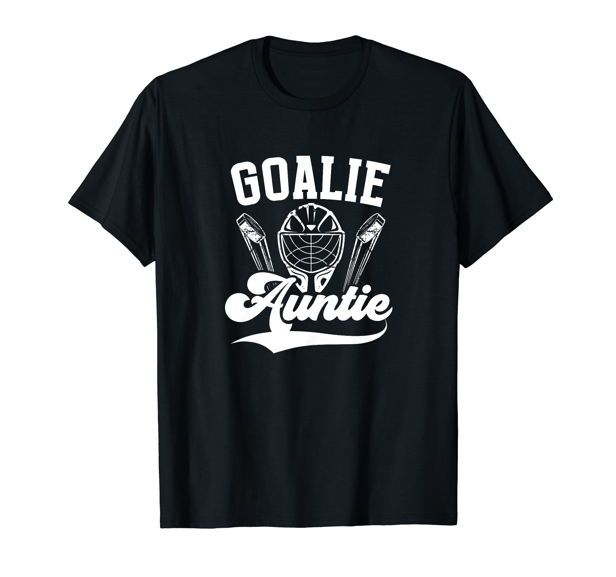 Ice Hockey Goalie Auntie Hockey T-Shirt - Minimalist Print for Adults - T-Shirt, Sweatshirt, Hoodie