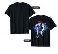 Dabbing Soccer Kosovo Fan Jersey Floral T-Shirt - Graphic Print for Adults - T-Shirt, Sweatshirt, Hoodie