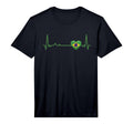 Heartbeat Brazil Flag Soccer Fan T-Shirt - Minimalist Print for Adults - T-Shirt, Sweatshirt, Hoodie