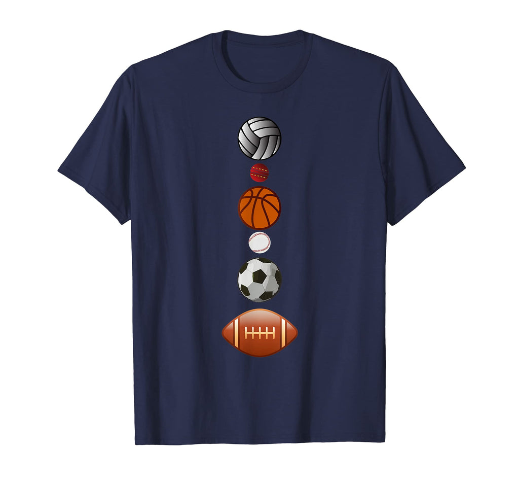Volleyball Basketball Football Baseball T-Shirt - Trendy Graphic Men Women - T-Shirt, Sweatshirt, Hoodie