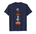 Volleyball Basketball Football Baseball T-Shirt - Trendy Graphic Men Women - T-Shirt, Sweatshirt, Hoodie