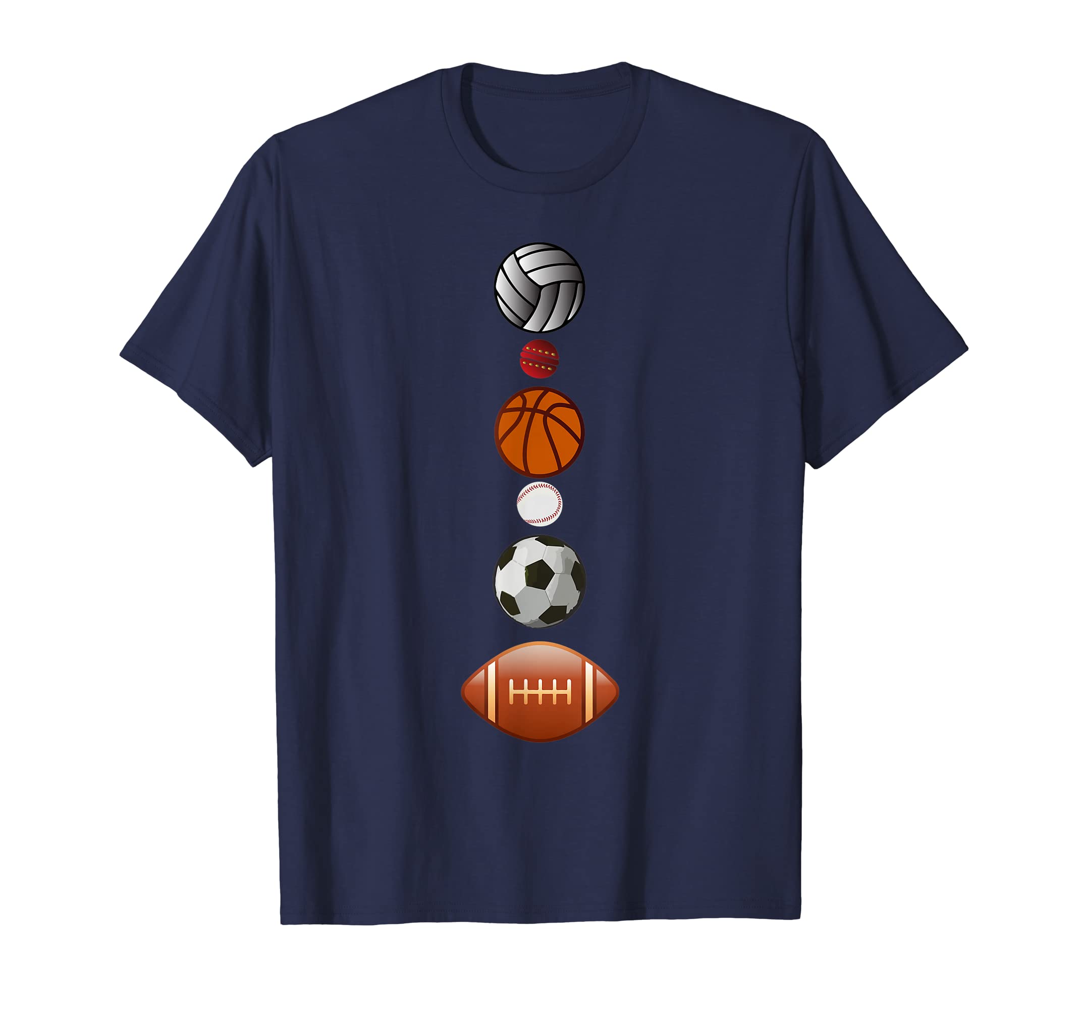 Volleyball Basketball Football Baseball T-Shirt - Trendy Graphic Men Women - T-Shirt, Sweatshirt, Hoodie