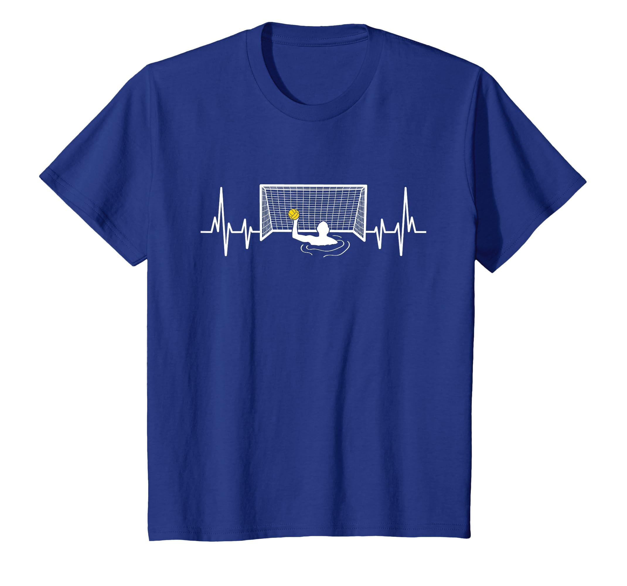 Water Polo Player Pulse Heartbeat Goalie T-Shirt - Graphic Print Unisex - T-Shirt, Sweatshirt, Hoodie