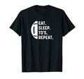 Eat Sleep Touchdown Repeat Running T-Shirt - Unique Graphic for Adults - T-Shirt, Sweatshirt, Hoodie