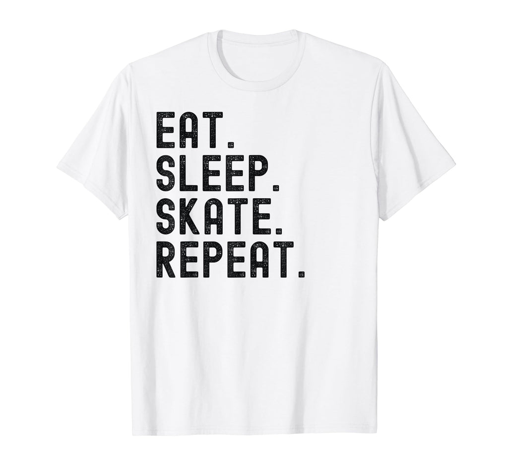 Eat Sleep Skate Repeat Skating Skater T-Shirt - Graphic Print Men Women - T-Shirt, Sweatshirt, Hoodie