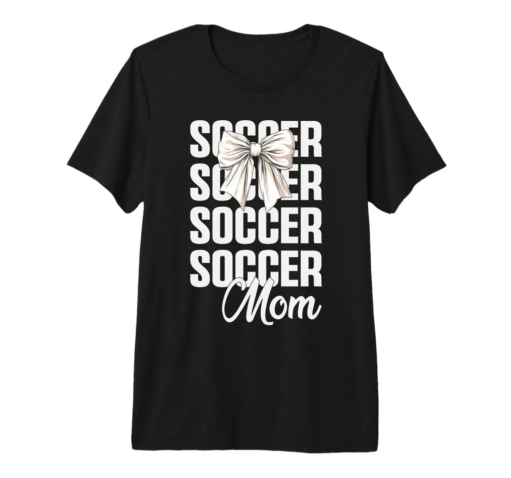 Soccer Mom Coquette Bow Soccer Lovers T-Shirt - Graphic Print Men Women - T-Shirt, Sweatshirt, Hoodie