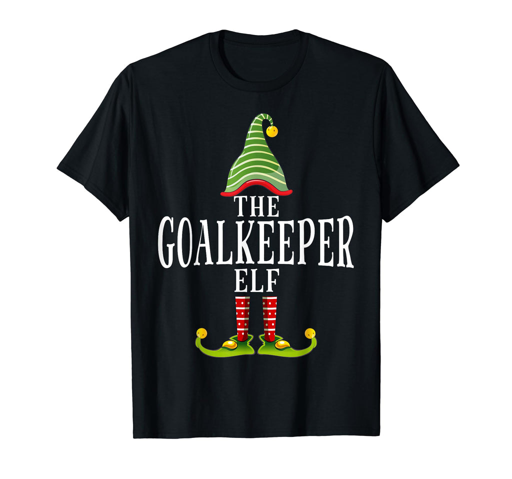 Goalkeeper Elf Funny Matching Pajama T-Shirt - Minimalist Print for Adults - T-Shirt, Sweatshirt, Hoodie