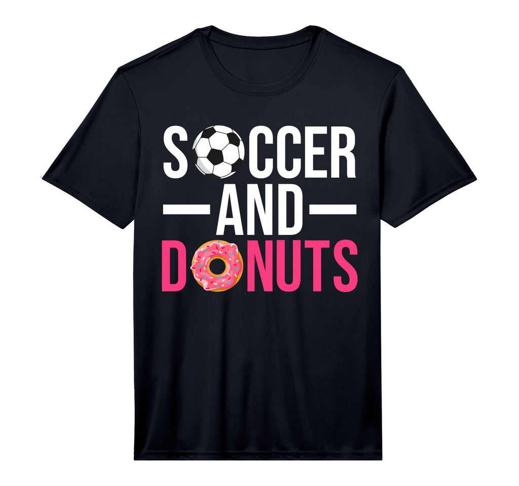 Soccer And Donuts Snack Donut T-Shirt - Minimalist Print Men Women - T-Shirt, Sweatshirt, Hoodie