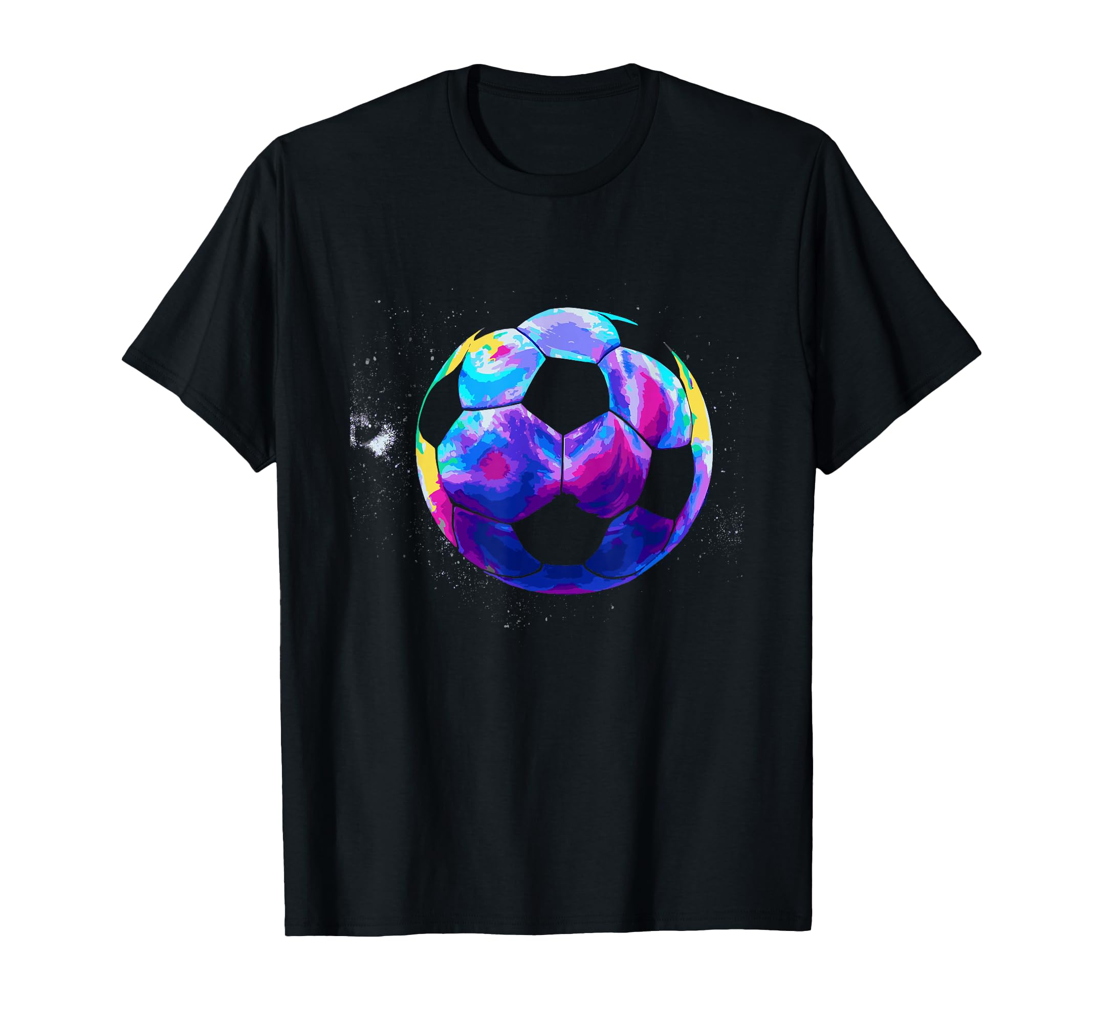 Tie Dye Soccer Ball Colorful Soccer T-Shirt - Graphic Print for Adults - T-Shirt, Sweatshirt, Hoodie