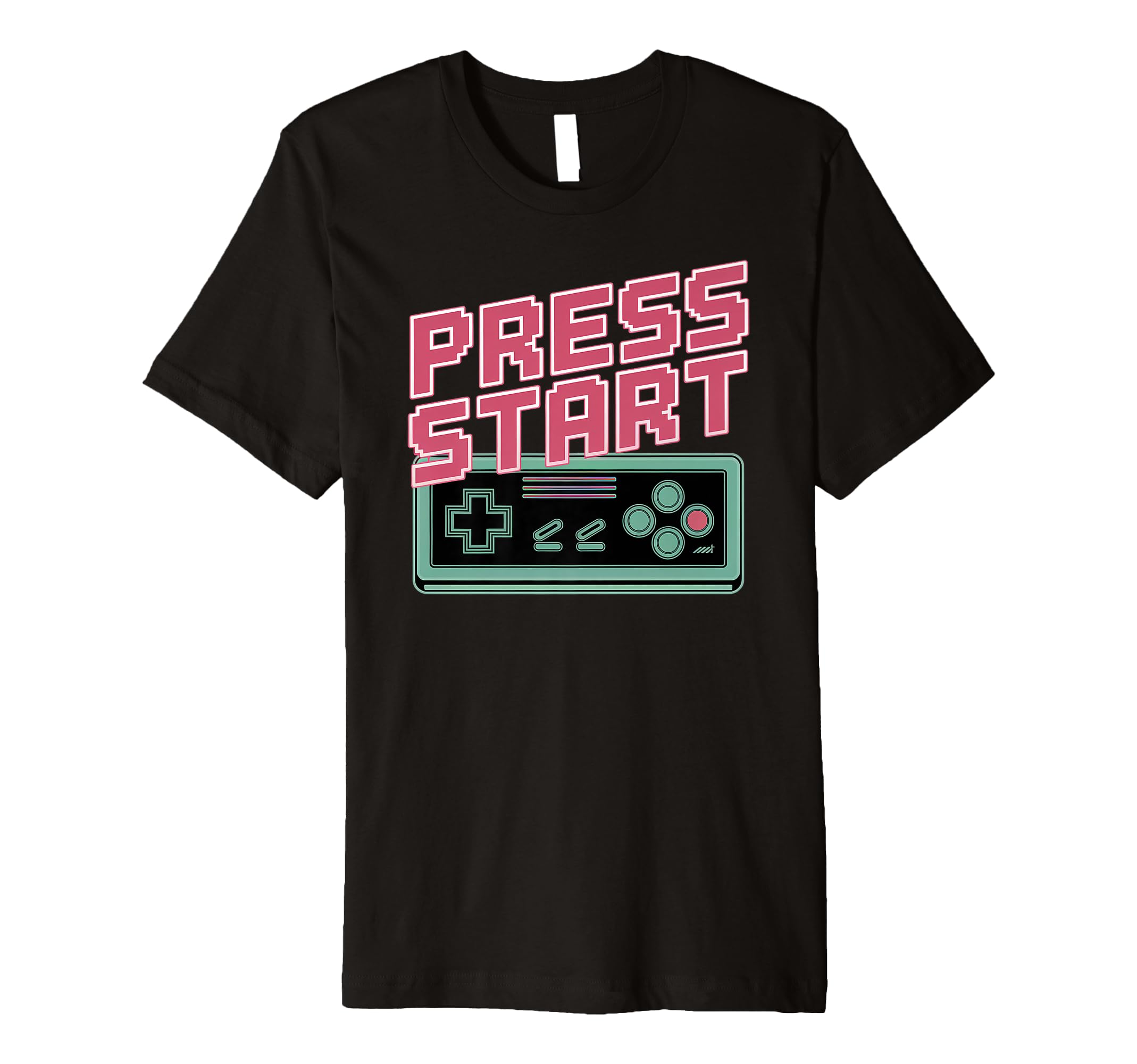 Press Start Gaming Controller Gaming T-Shirt - Graphic Print Unisex - T-Shirt, Sweatshirt, Hoodie