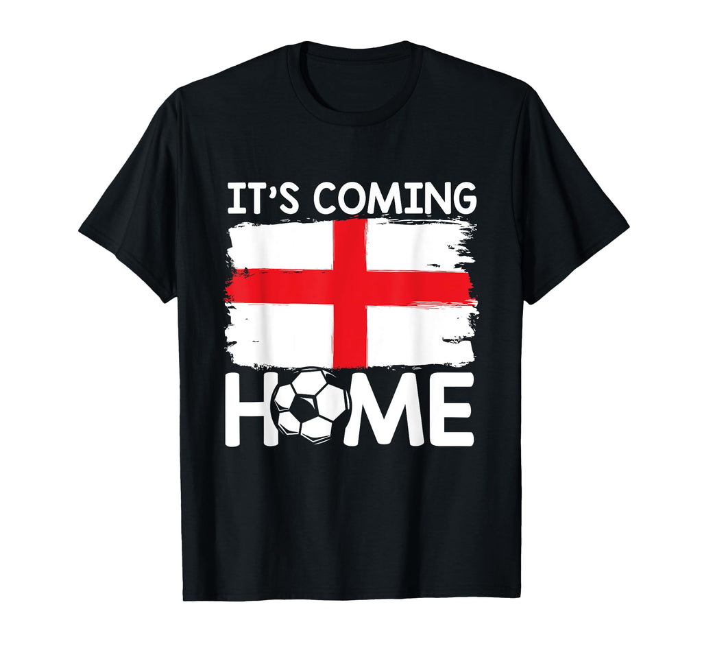 Coming Home England Flag Football Fan T-Shirt - Custom Art Print Men Women - T-Shirt, Sweatshirt, Hoodie