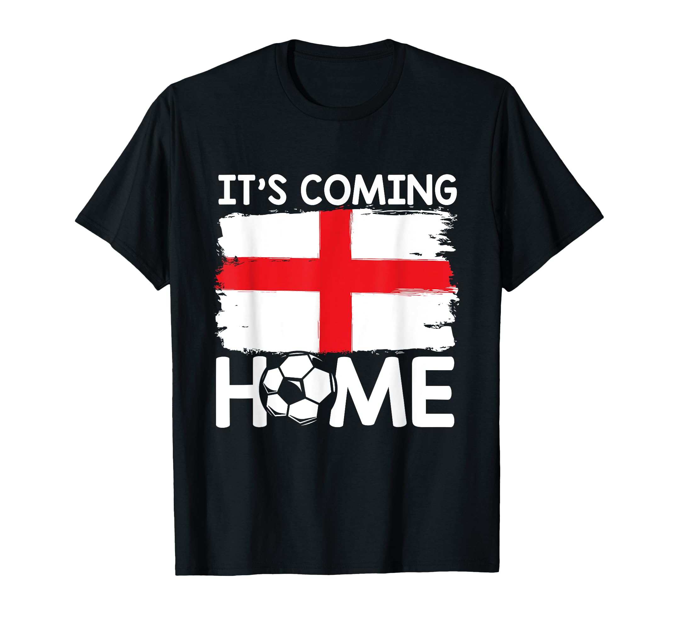 Coming Home England Flag Football Fan T-Shirt - Custom Art Print Men Women - T-Shirt, Sweatshirt, Hoodie