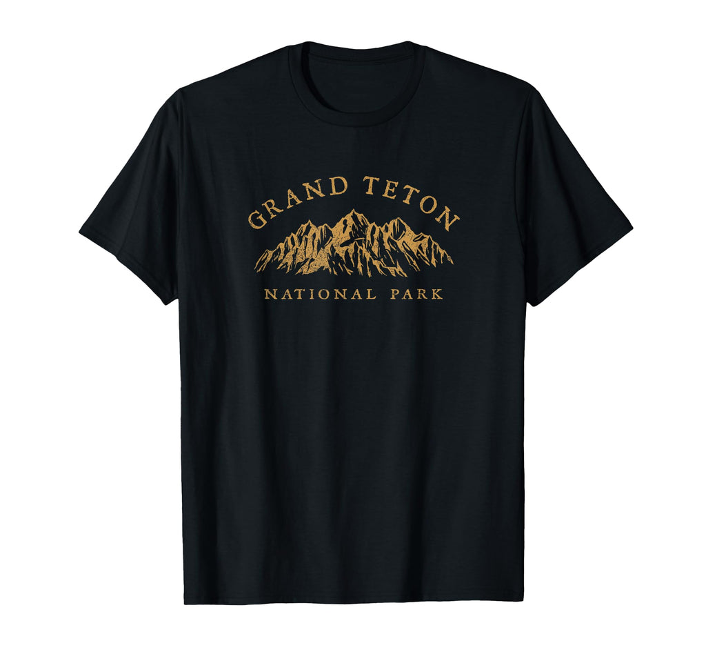 Grand Teton National Park Mountains T-Shirt - Minimalist Print Men Women - T-Shirt, Sweatshirt, Hoodie
