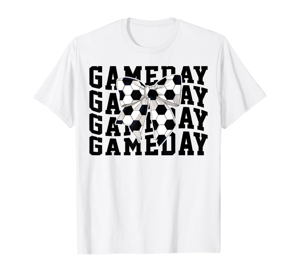 Game Day Soccer Lover Trendy Coquette T-Shirt - Custom Art Print Unisex - T-Shirt, Sweatshirt, Hoodie