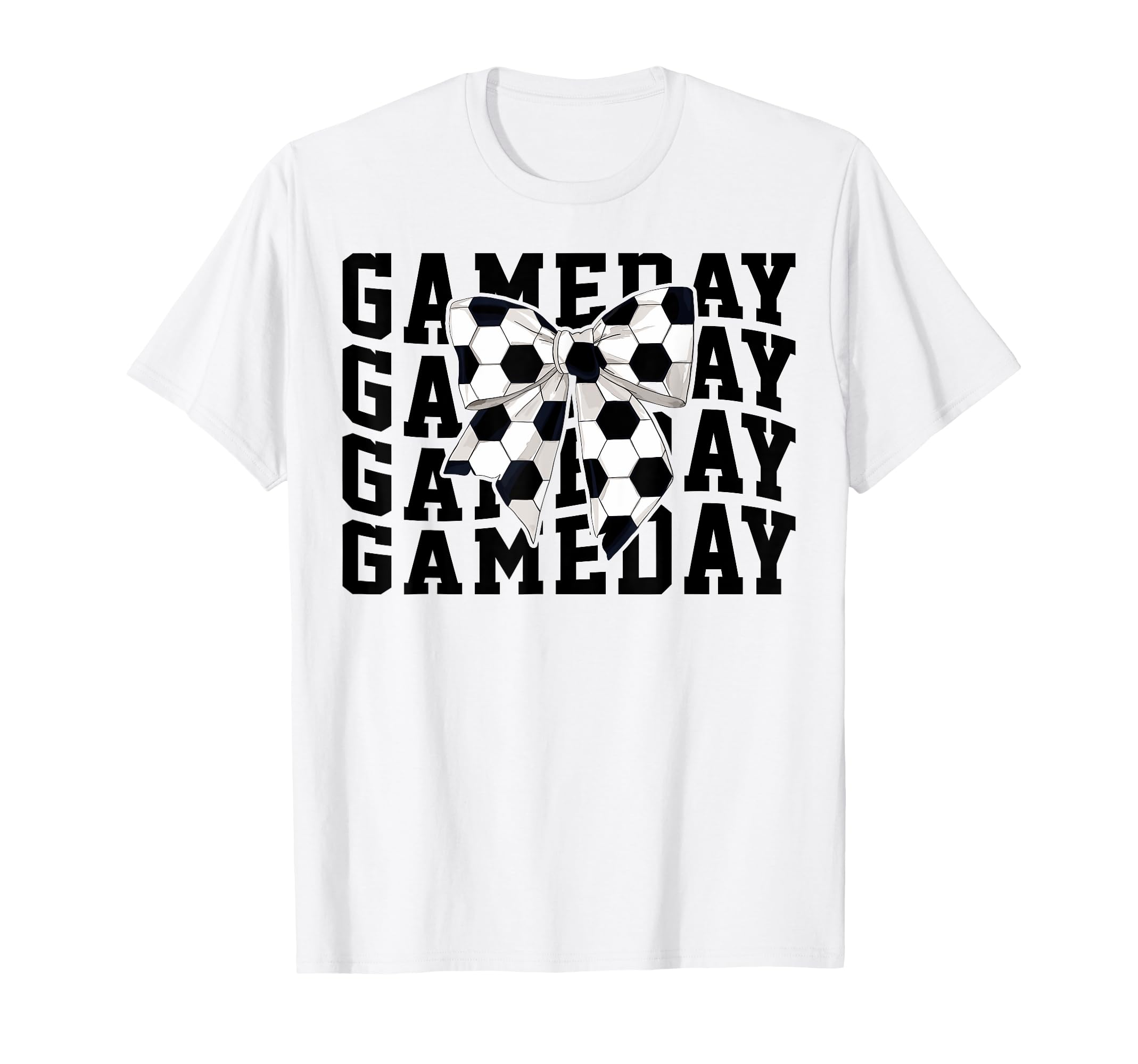 Game Day Soccer Lover Trendy Coquette T-Shirt - Custom Art Print Unisex - T-Shirt, Sweatshirt, Hoodie