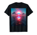 Vaporwave Aesthetic Sunset Above T-Shirt - Trendy Graphic for Adults - T-Shirt, Sweatshirt, Hoodie