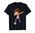 Soccer Dabbing Soccer Usa Flag Jersey T-Shirt - Unique Graphic Men Women - T-Shirt, Sweatshirt, Hoodie