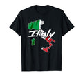 Italy Flag Italian Map Italia Souvenir T-Shirt - Custom Art Print Men Women - T-Shirt, Sweatshirt, Hoodie