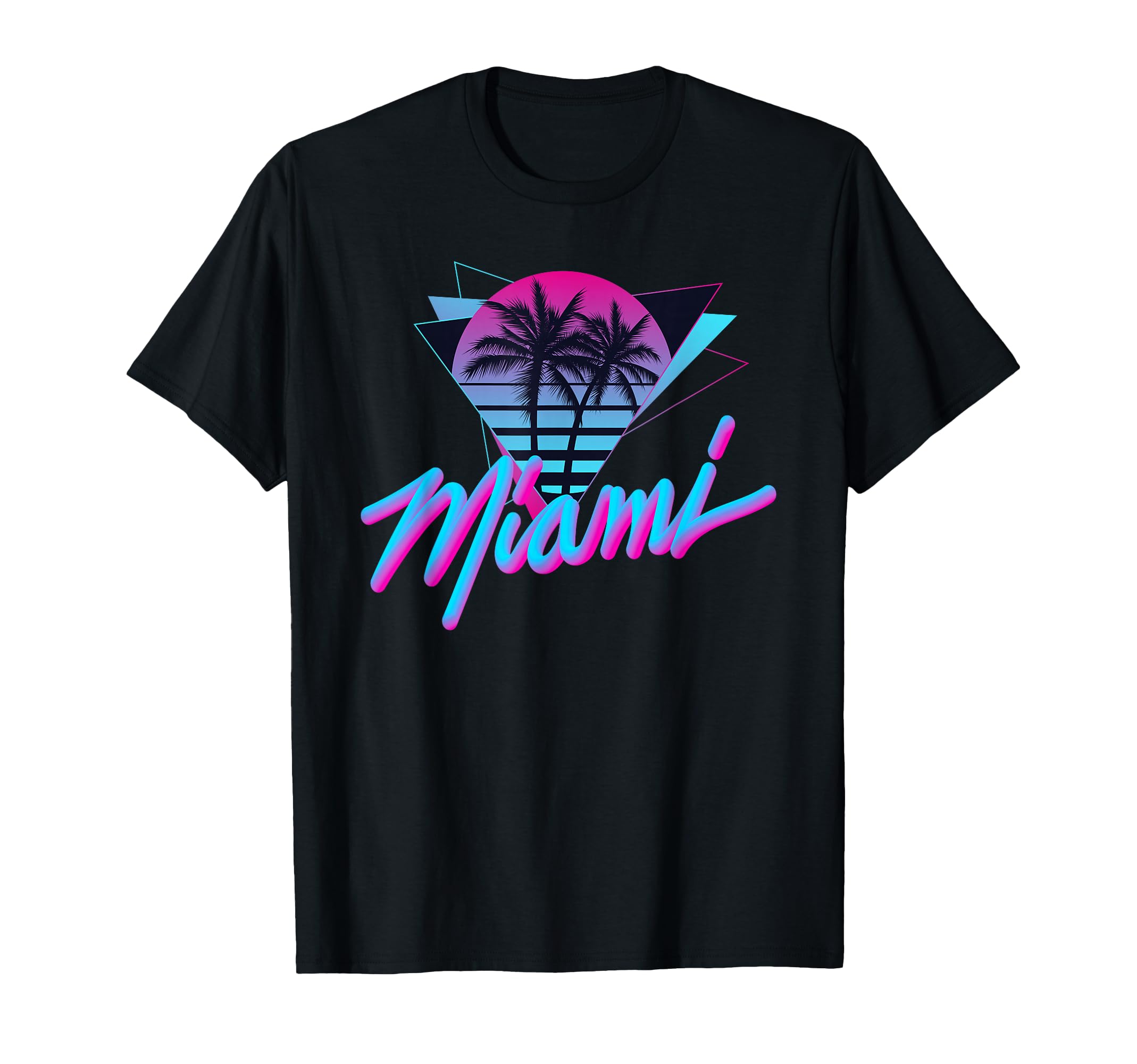 Miami Palm Trees Vaperwave T-Shirt - Aesthetic Graphic for Adults - T-Shirt, Sweatshirt, Hoodie