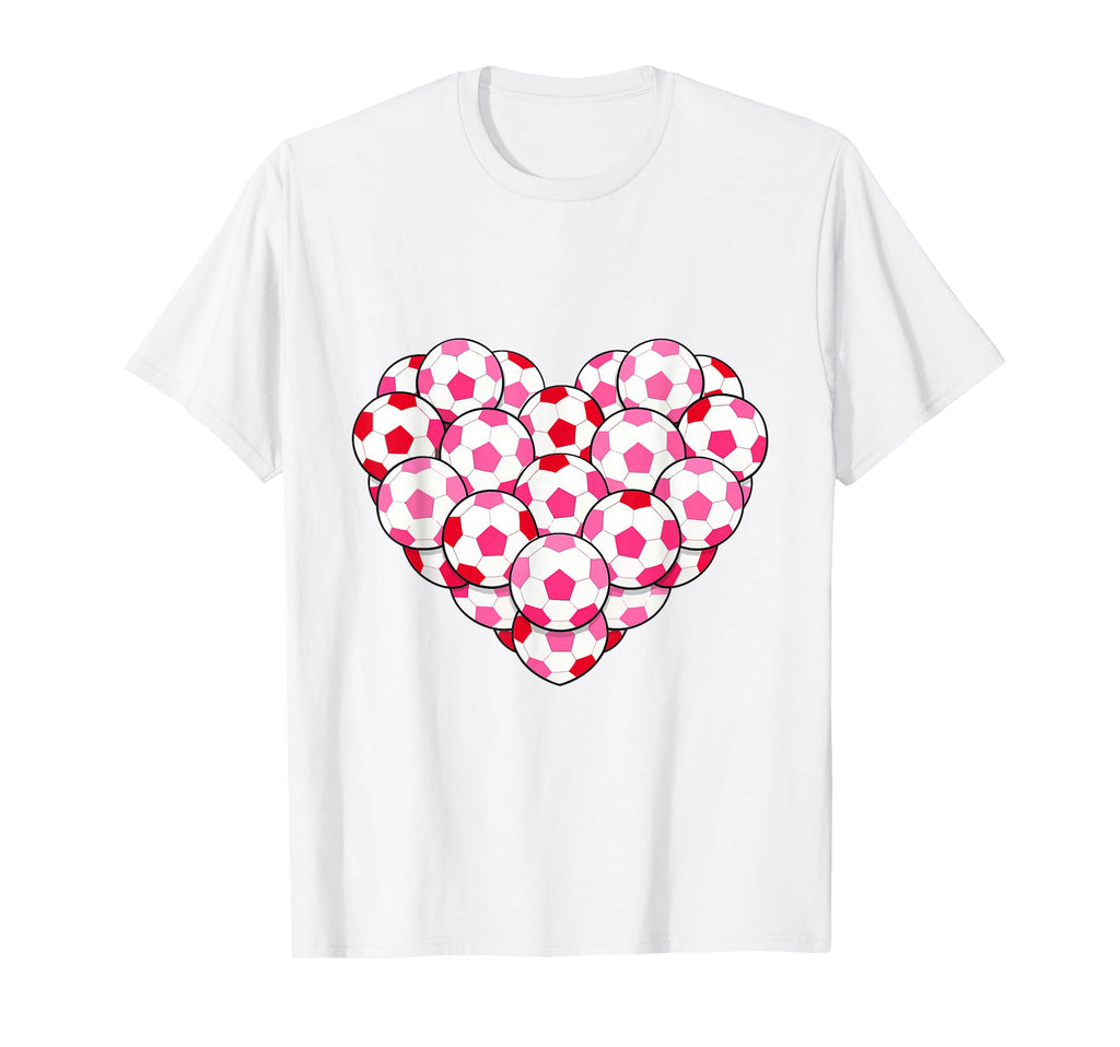 Heart Shaped Soccer Ball Artwork T-Shirt - Trendy Graphic Unisex - T-Shirt, Sweatshirt, Hoodie