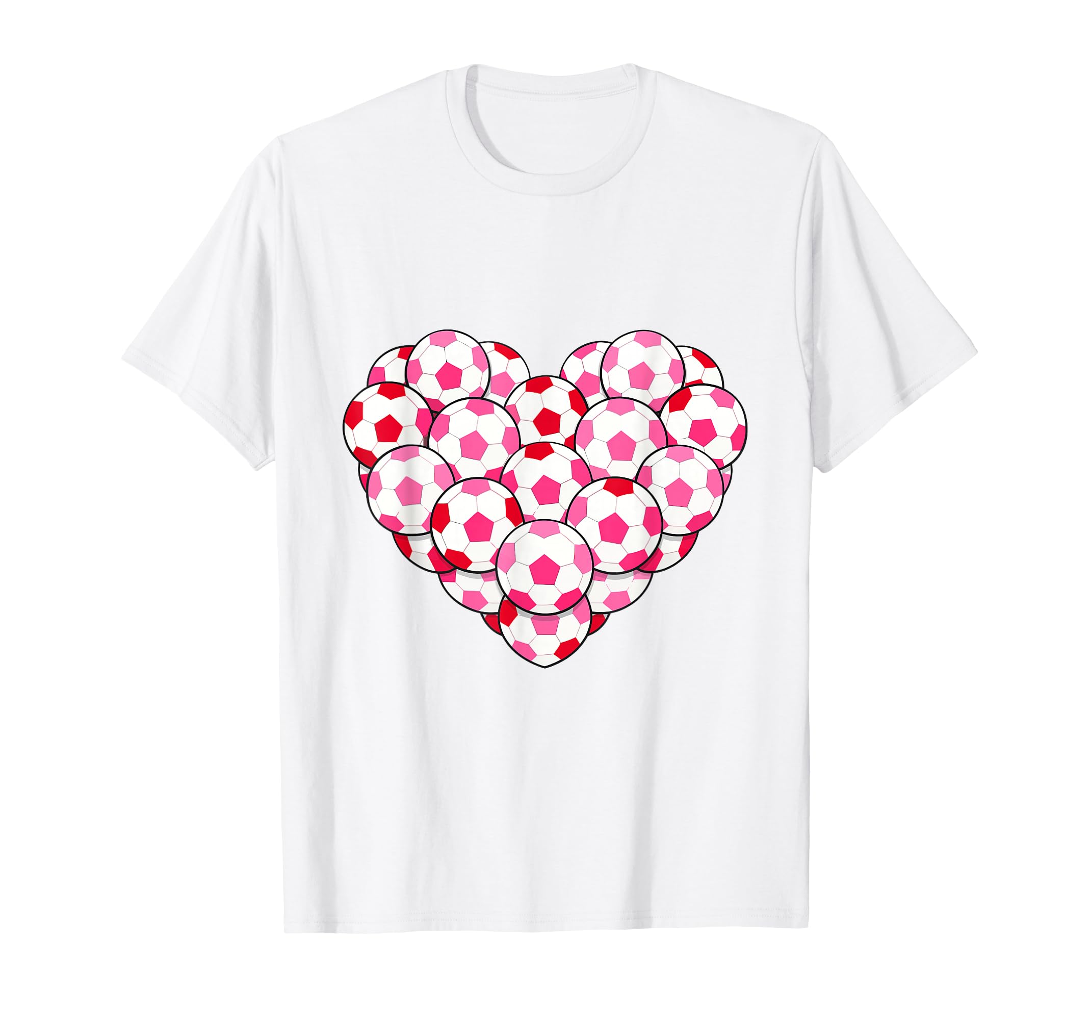 Heart Shaped Soccer Ball Artwork T-Shirt - Trendy Graphic Unisex - T-Shirt, Sweatshirt, Hoodie