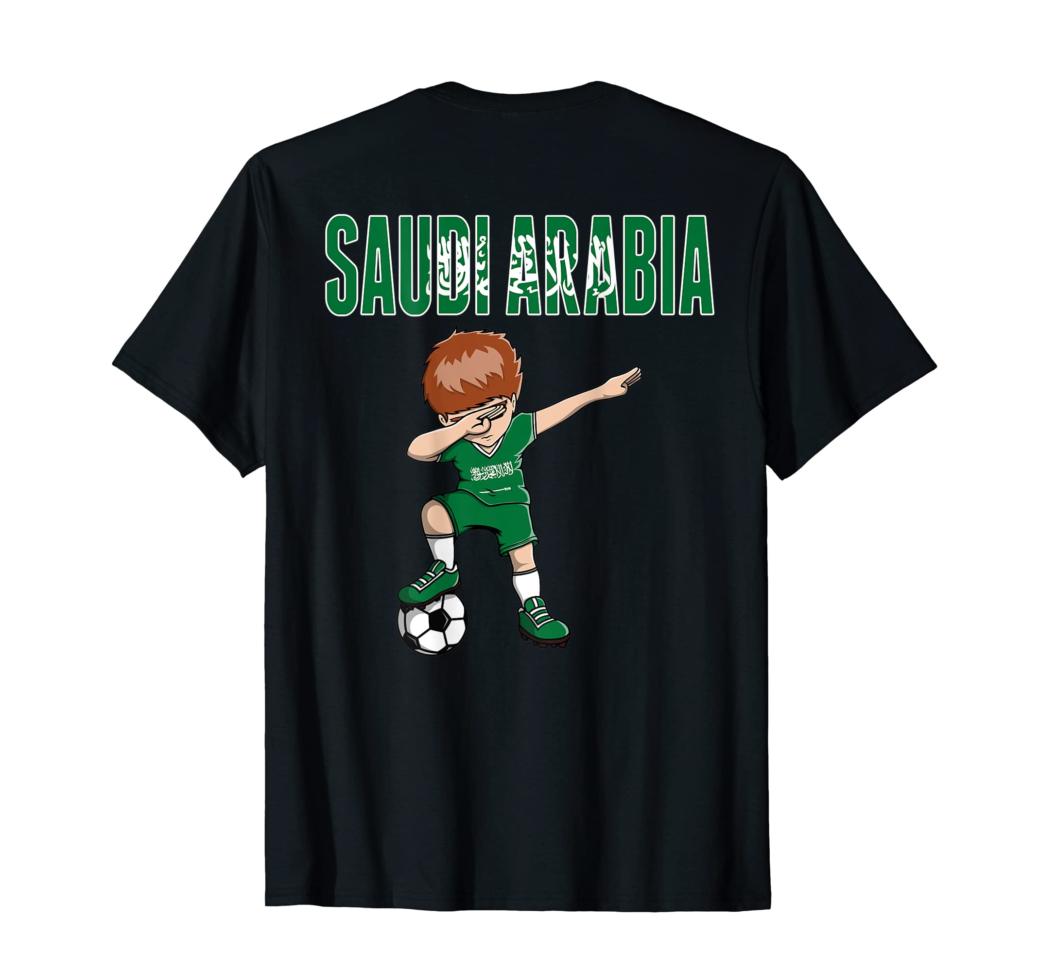 Dabbing Soccer Saudi Arabia T-Shirt - Casual Everyday Wear Men Women - T-Shirt, Sweatshirt, Hoodie