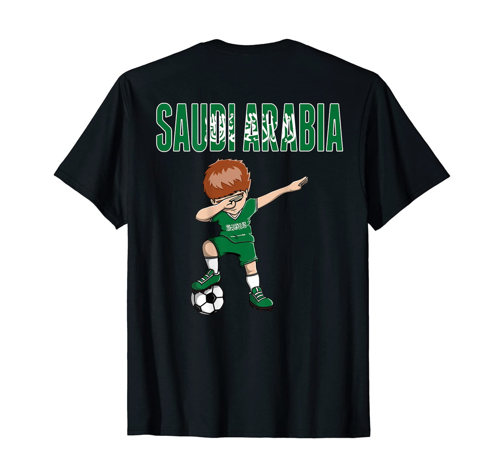 Dabbing Soccer Saudi Arabia Soccer Fan T-Shirt - Novelty Apparel Unisex - T-Shirt, Sweatshirt, Hoodie