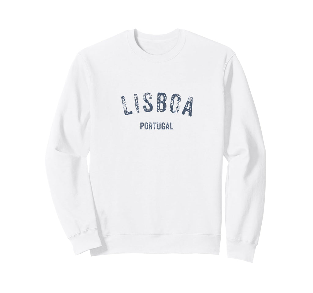 Lisboa Portugal Distressed Sweatshirt - Casual Everyday Wear for Adults - T-Shirt, Sweatshirt, Hoodie